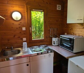 Microwave, oven, dishwasher, coffee/tea maker