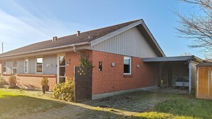 A single-story house with a brick exterior and a gabled roof. - 3 bedroom awesome home in Hjørring (Hjørring)