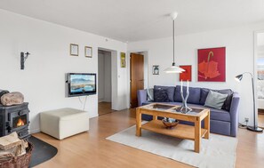 Smart-TV og peis