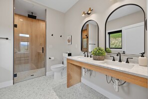 Shower, towels