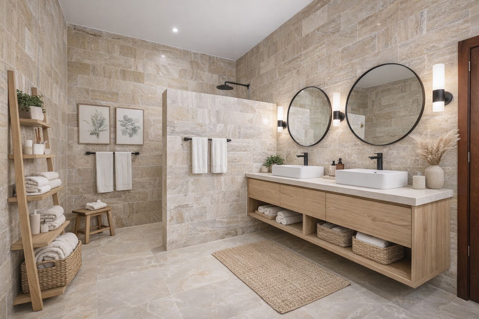 Boblebadekar, hårtørrer, bidet, håndklæder