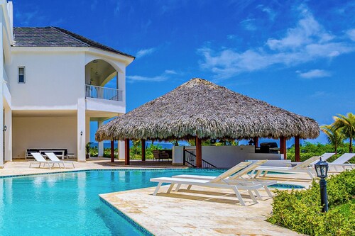 Modern ocean view villa with chef at Cap Cana, an exclusive Golf & Beach Resort.