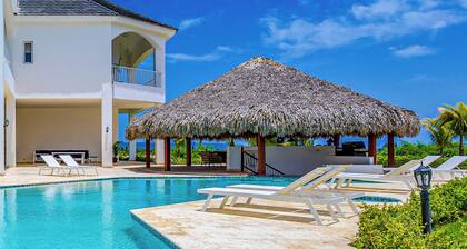 Modern ocean view villa with chef at Cap Cana, an exclusive Golf & Beach Resort.