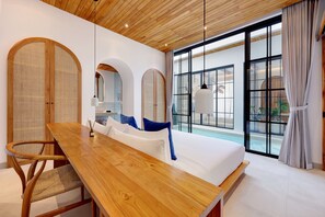 Villa - 2 sovrum - privat pool | 2 sovrum, värdeförvaringsskåp på rummet och strykjärn/strykbräda