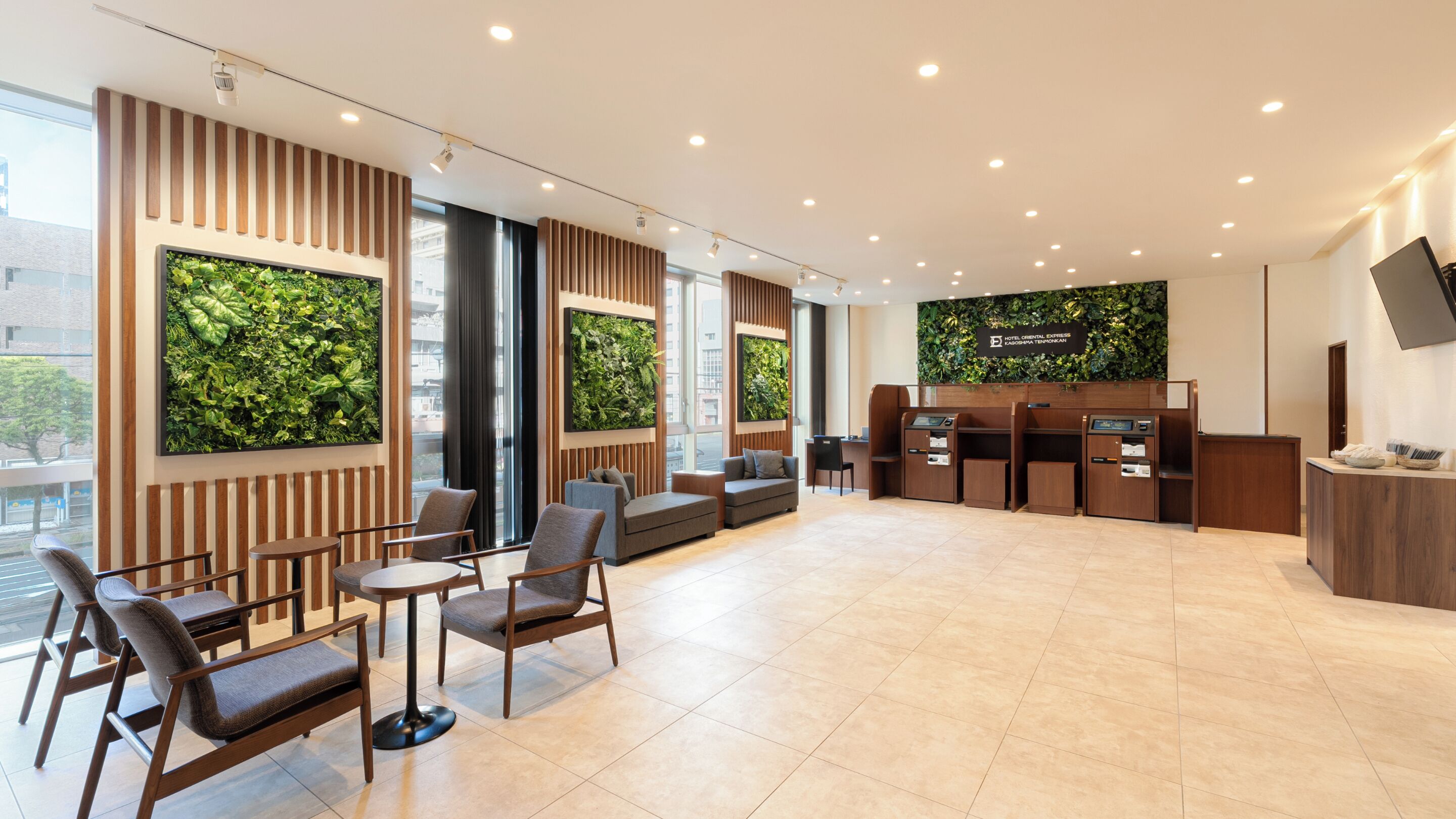 Siddeområde i lobbyen