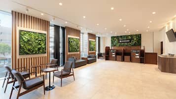 Siddeområde i lobbyen