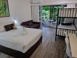 Family Room, Terrace | Blackout drapes, iron/ironing board, free WiFi, bed sheets