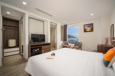 Escritorio, cortinas blackout, sistema de insonorización y wifi gratis