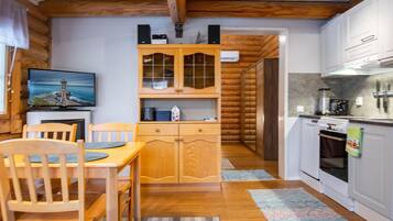 Fridge, microwave, dishwasher, toaster