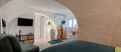 1 غرفة نوم وواي فاي وملاءات أسرّة