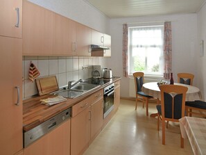 Microwave, oven, stovetop, dishwasher