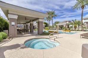 A heated pool