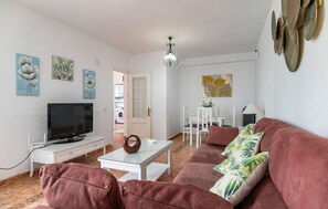 Televisie en een open haard