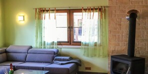 Smart TV, fireplace - Holzhaus Junge in the Harz (Harzgerode OT Schielo)