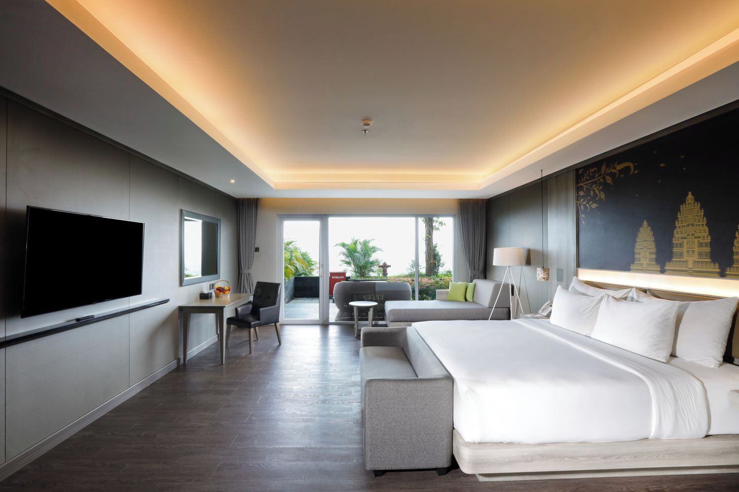 Premium bedding, down duvets, Select Comfort beds, in-room safe