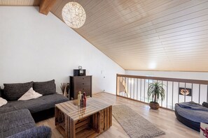 TV, DVD player, stereo - Apartment 'Beni' with Private Terrace, Shared Garden and Wi-Fi (Öhningen)