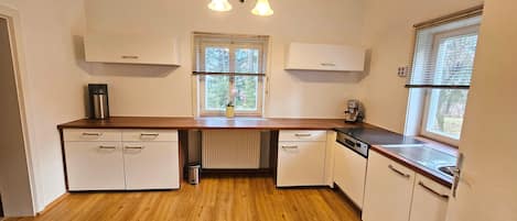 Refrigerador, horno, parrilla de estufa y lavavajillas