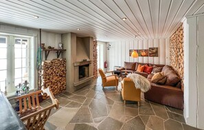 TV, fireplace, DVD player