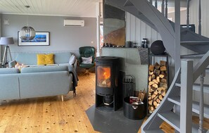 TV connectée, cheminée