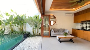 Deluxe Villa, 2 Bedrooms, Private Pool | Living area