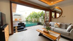 Deluxe Villa, 2 Bedrooms, Private Pool | Living area