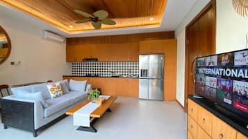 Villa Deluxe, 2 habitaciones, piscina privada | Zona de estar