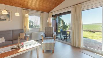 Televisor, reproductor de DVD, llibres i estèreo