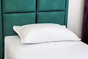 2 bedrooms, in-room safe, iron/ironing board, travel cot