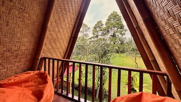 Bamboo Cabin with Bathtub | Balcony