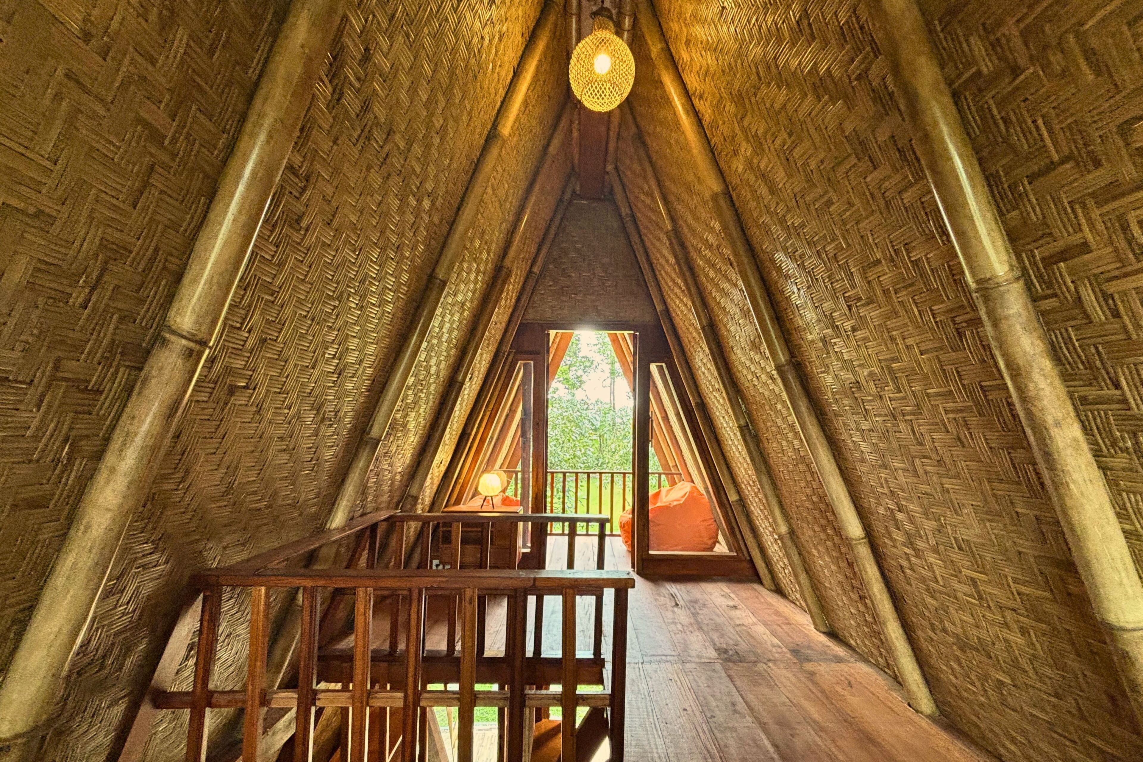 Bamboo Cabin with Bathtub | Balcony