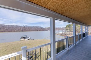 Property grounds - Modern lakefront home with wraparound decks, firepit, and stunning water views on both levels. (Hiwassee)
