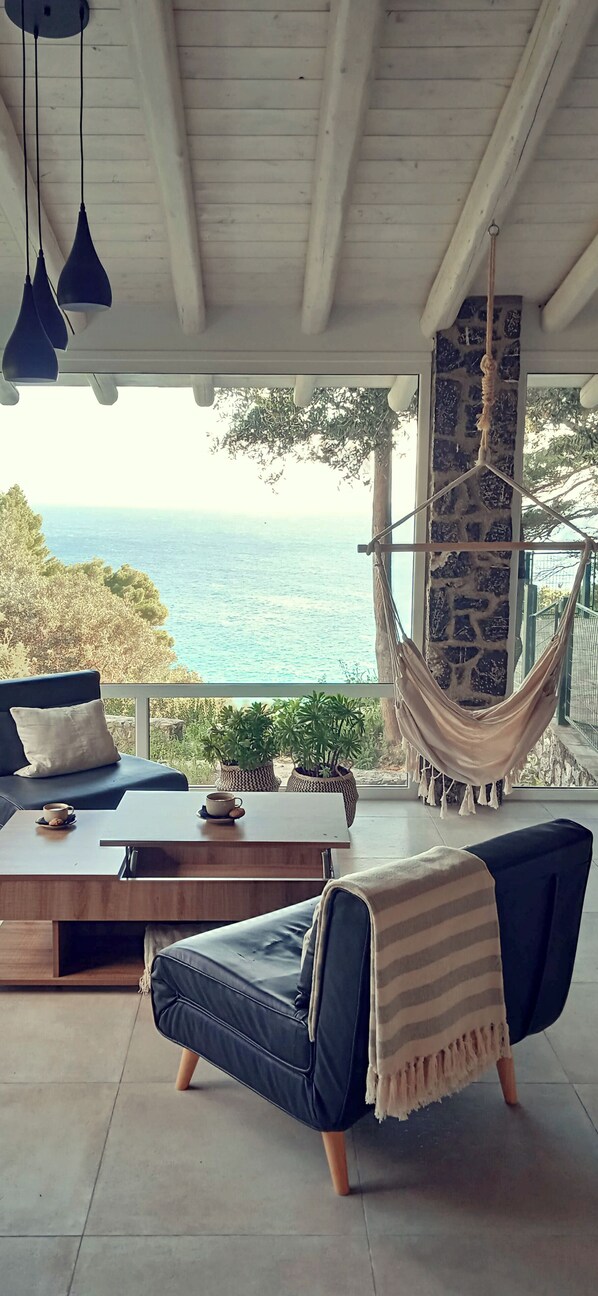 Apartment, Sea View | Living area - innjoy.space (Corfu)