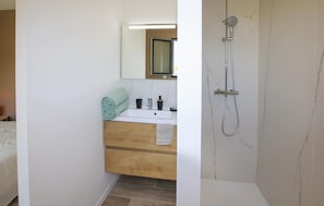 Shower, hair dryer