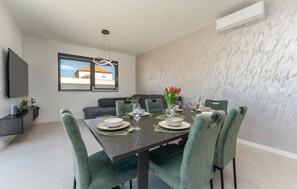 Dining - Gorgeous home in Prkos with private swimming pool, can be inside or outside (Prkos)