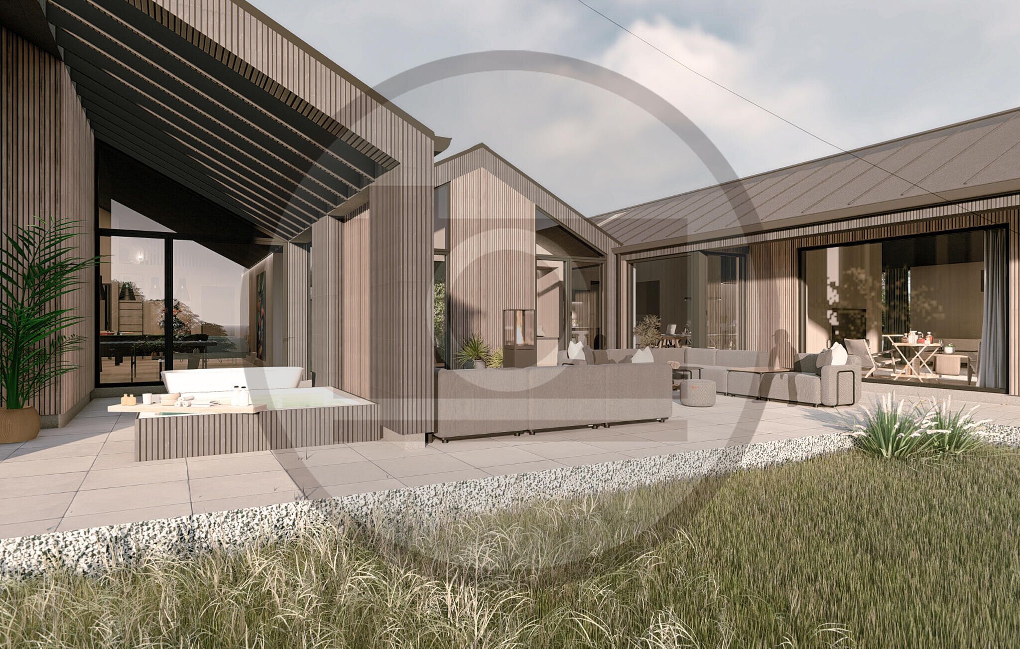 المنطقة المحيطة بالمنشأة