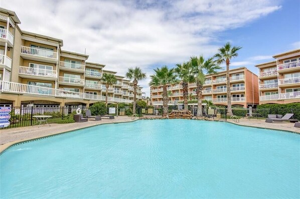 A heated pool