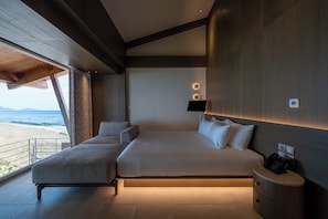 Superior Quadruple Room, Sea View | Premium bedding, down comforters, minibar, desk