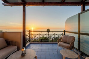 Quadrupla Superior, 2 camere da letto, vista mare | Terrazza/patio