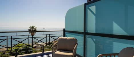 Superior Quadruple Room, Sea View | Terrace/patio
