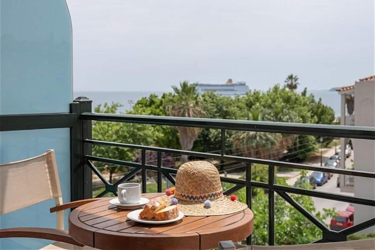 Comfort Double or Twin Room, Partial Sea View | Terrace/patio