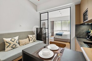 Apartment, 1 Schlafzimmer, Küche | Esszimmer