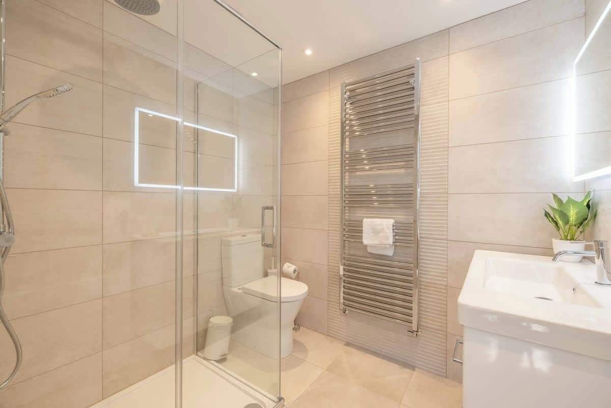 Shower, hair dryer