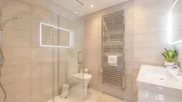 Shower, hair dryer