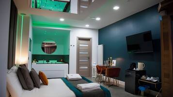 Superior-Doppelzimmer, 1 Doppelbett | Minibar, schallisolierte Zimmer, kostenloses WLAN, Bettwäsche