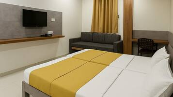 Executive tweepersoonskamer | Een bureau, gratis wifi, beddengoed