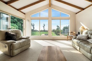 Televisión y chimenea