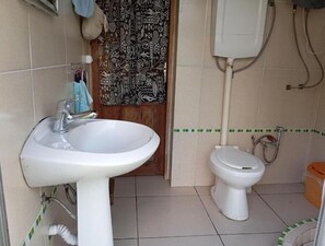Towels, soap, toilet paper