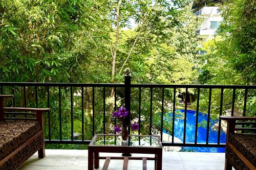 Deluxe Double Room, Balcony, Pool View | View from room