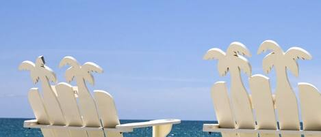 Sun loungers, beach towels