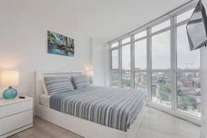 1 bedroom, iron/ironing board, travel crib, free WiFi